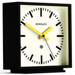 Newgate Amp Mantel Clock Black With Yellow Hands