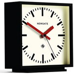 Newgate Amp Mantel Clock Black With Red Hands