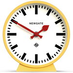 Newgate Railway Mantel Clock Cheeky Yellow