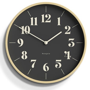 Newgate Mr Clarke Clock Pale Wood Reverse Hopscotch Dial