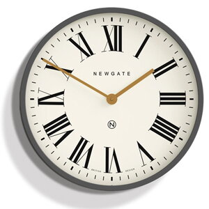 Newgate Mr Butler Wall Clock Moonstone Grey