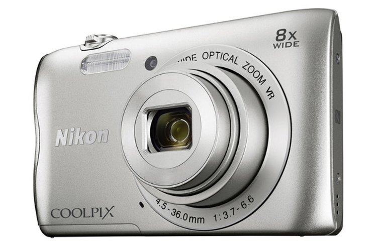 Nikon A300 COOLPIX Digital Compact Camera 20MP 8x Zoom (Silver)