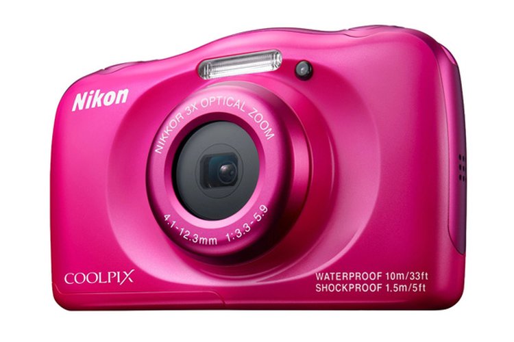 Nikon S33 COOLPIX Digital Compact Camera 13.2MP 3x Zoom (Pink)