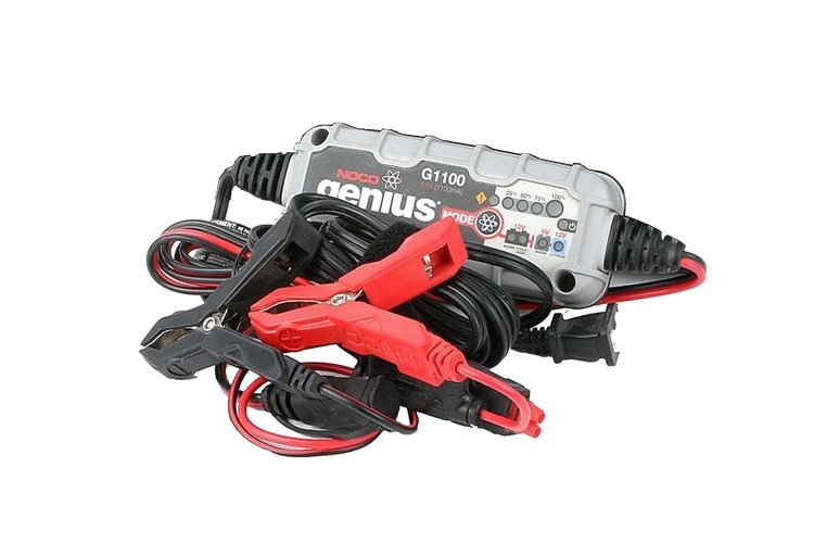 NOCO Genius G1100 6V/12V 1.1 Amp Battery Charger and Maintainer Jump