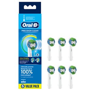 Oral-B Precision Clean EB20 6-Pack Replacement Brush Heads