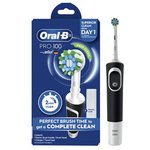 Oral-B Pro 100 Vitality Cross Action Electric Toothbrush w/ Case Black