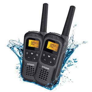 Oricom UHF2500-2GR 2 watt Waterproof Handheld UHF CB Radio Twin Pack