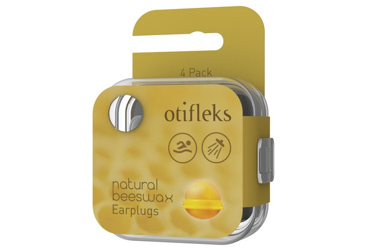 Otifleks Natural Beeswax Earplugs 4 Pack Ear Plugs