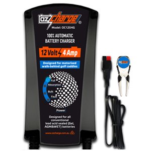 OzCharge 12V 4A Golf Cart Charger & Maintainer OC-1204G
