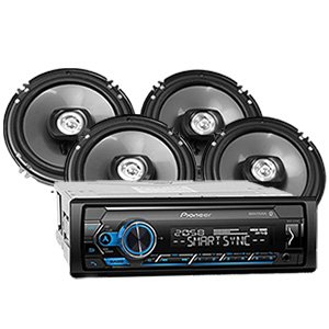 Pioneer MXT-S3166BT Digital Media Receiver + 4x Speakers Bundle