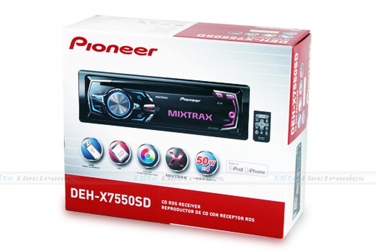 Pioneer DEHX7550SD MIXTRAX iPod SD Car Radio Receiver