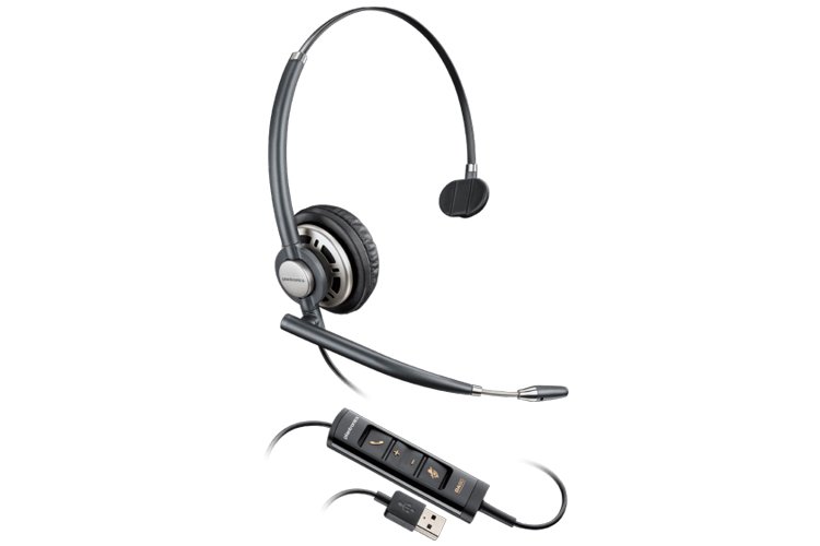 Plantronics Encorepro HW715 UC USBA Office Monaural Headset 20347601