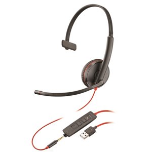 Plantronics Blackwire C3215 Mono USB-A Corded PC Headset 209746-201