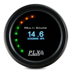 PLX DM-6 OLED Universal Gauge w/ 3 Button Touch Screen 52mm