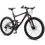 Progear Trail Dual Suspension Mountain Bike - Black Ember 17cm