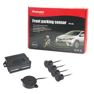 Promata PS-01 4 Sensor Front Parking Assist System w/ Buzzer Bla