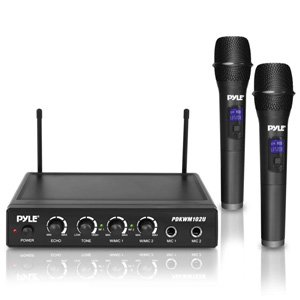 Pyle Wireless Karaoke Microphone & Mixer Receiver System