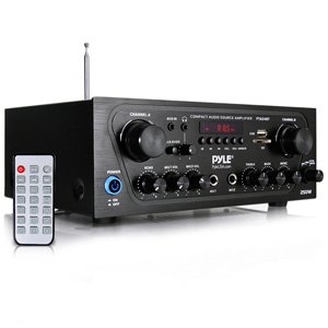 Pyle Karaoke Bluetooth Channel Home Audio Sound Power Amplifier