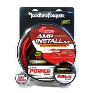 Rockford Fosgate RFK4I 4 AWG Amp Wiring Kit