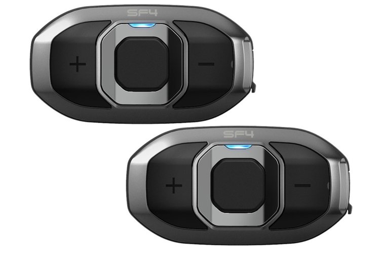 Sena SF4-02D Sistema Di Comunicazione Bluetooth HD Dual Per Caschi Da Moto, Potente Audio E Connettività Per Due Utenti