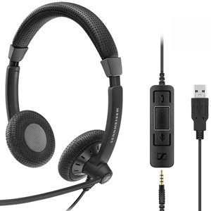 EPOS | Sennheiser SC75USBMS Stereo Corded Headset w/ 3.5 mm Jack