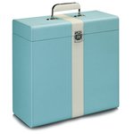 Silcron Vintage Record Case - Blue