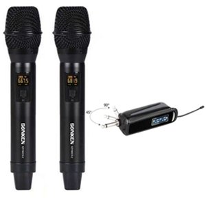 Sonken EZYMIC3 Compact UHF Dual Channel Professional Wireless Micropho