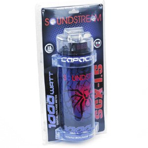 SoundStream SCX1.5 1.5 Farad Capacitor w/ LED Voltage Display