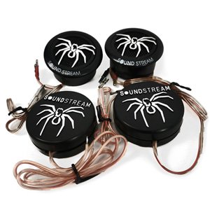 Soundstream TWS.3N 150W 1" PEI Neodymium Dome Tri-Mount Car Tweeters