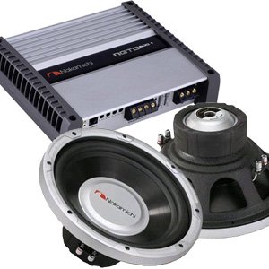 Nakamichi NGTD6001 + 2 x SP-W31D Amplifier Subwoofer Combo