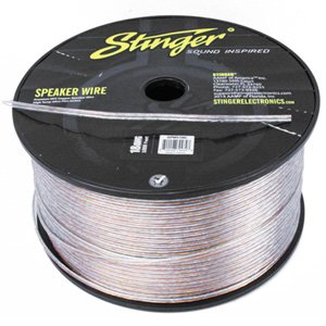 Stinger SPW518C PRO Series 18 Gauge Speaker Wire P/M (Clear)
