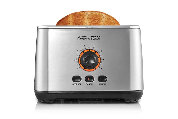 Sunbeam TA7720 Turbo Toaster 2 Slice Stainless Steel