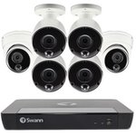 Swann 4K Heat & Motion 6 Cameras 8 Ch NVR-8580 2TB HDD Security System