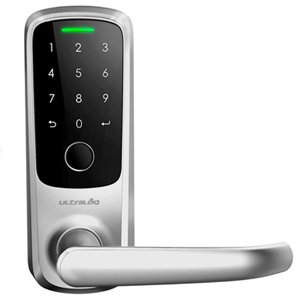 Ultraloq Latch 5 Fingerprint WiFi Smart Lock - Satin Nickel