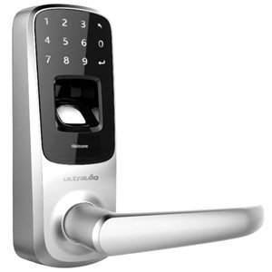 Ultraloq UL3 BT Bluetooth Fingerprint Smart Lock Handle Satin Nickel