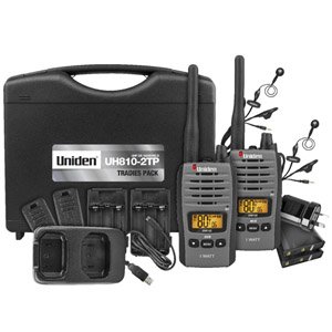 Uniden UH810S-2TP Tradie Pack 80-Channels 1 Watt UHF Handheld
