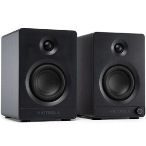 Victrola Tempo Bookshelf Speakers - Black