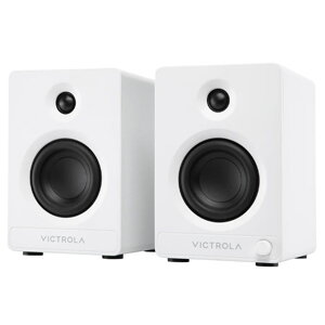 Victrola Tempo Bookshelf Speakers - White