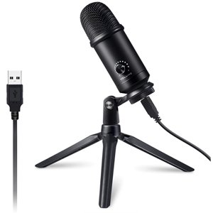 Victure MP30 USB Microphone Metal Condenser Recording Mic Kit PC