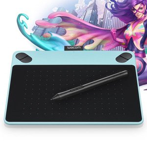 Wacom Intuos Comic Pen & Touch Small Tablet CTH-490 Blue