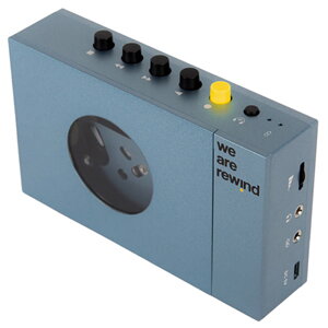 We Are Rewind Portable Cassette Player & Recorder - Kurt, Blue