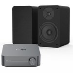WiiM Streaming Amp w/ Purity Bookshelf Speakers