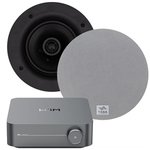 WiiM Retail Background Music System Streaming Amp In-Ceiling Speakers