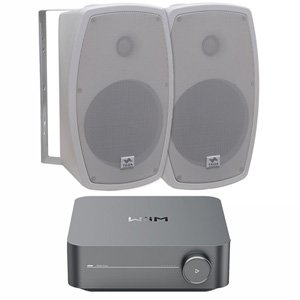 WiiM Streaming Amp w/ Outdoor Deck Speakers