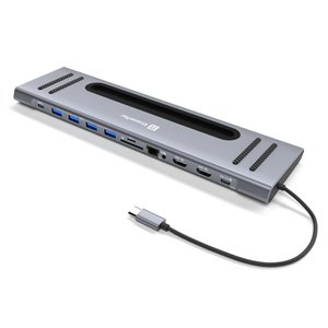 XtremeMac 12-Port Type-C to USB HDMI PD Docking Hub Station