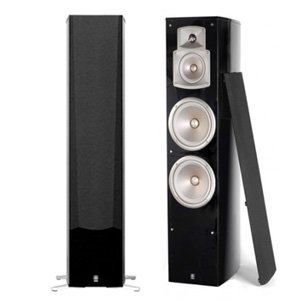 Yamaha NS-555 3-Way 250W Floorstanding Speaker (Black, Pair)