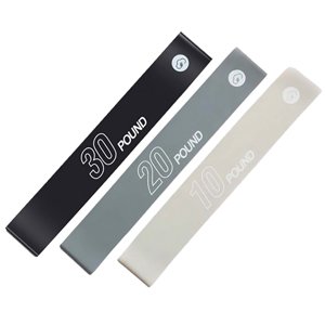 Yunmai Set of 3 Resistance Loop Yoga Belt Elastic Band Fitness Grey