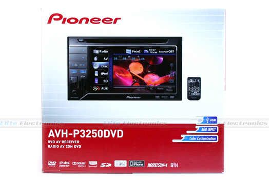 Pioneer AVH P3250DVD Double DIN DVD iPod Car Monitor